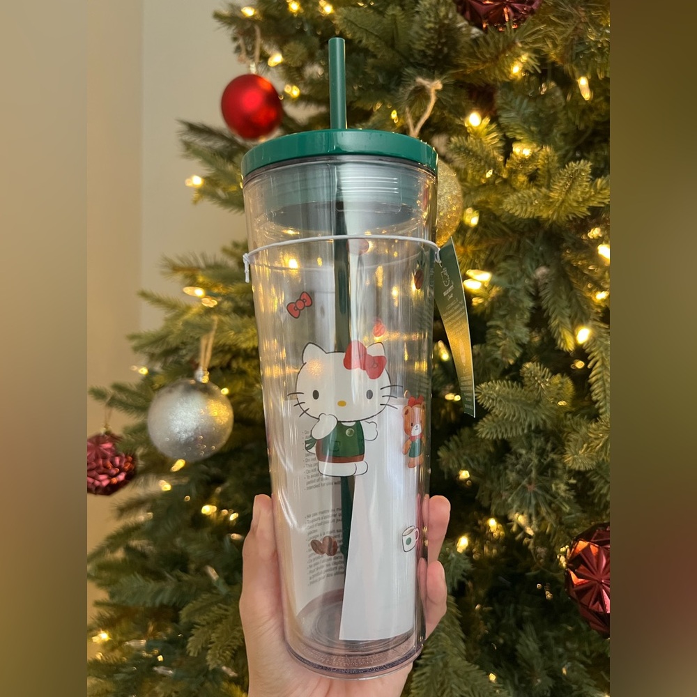 Starbucks Hello Kitty 24oz Acrylic Cold
Cup Limited Edition Clear NEW